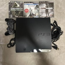 PlayStation 3 Slim Console Bundle. 500GB SSHD Upgrade 2025 Update, 17 games