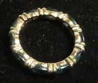 Vintage Camrose & Kross JBK Womens 7.5 Ring Sterling 925 Vermeil Green Kennedy 6
