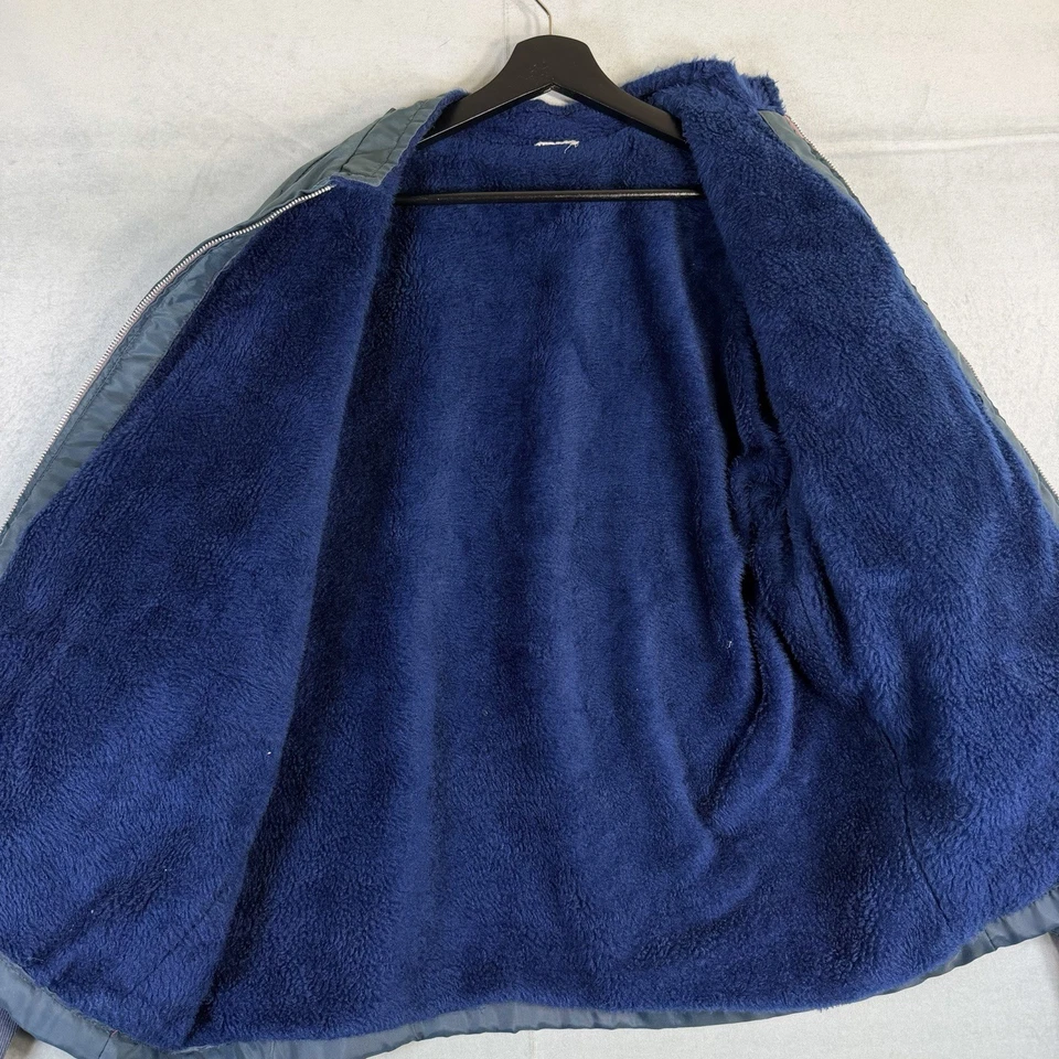 Chaqueta de corredor de colección años 70 Great Lakes ropa deportiva para hombre L/XL verde Moto Sherpa EE. UU. Foto 4 de 4