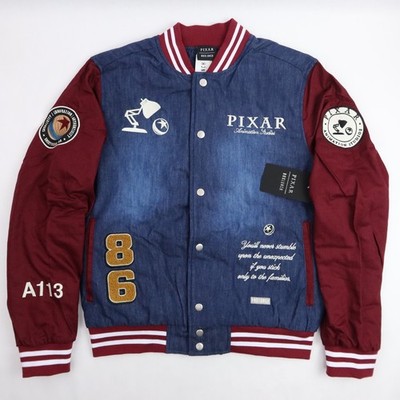 Pixar Animation Studios Varsity Jacket Men's 2X Denim BoxLunch 10th Anniv A113