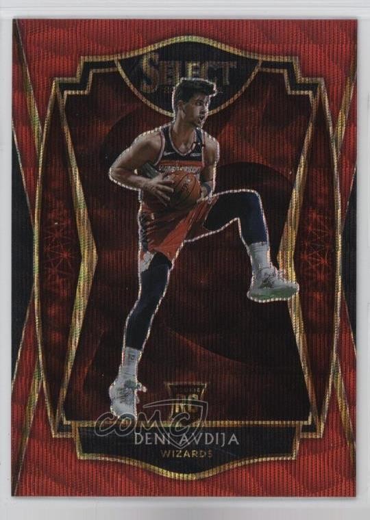 2020-21 Panini Select Premier Level Red Wave Prizm Deni Avdija #180 1p00