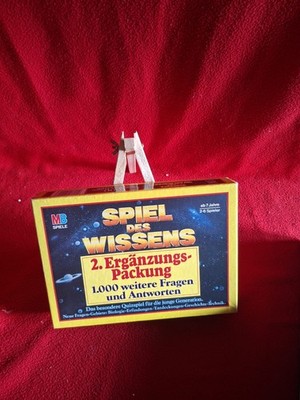 Spiel des Wissens 2. Ergänzungs Packung MB Spiele Quizspiel 1000 Fragen 1986