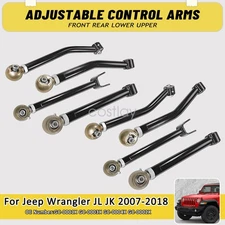 For Jeep Wrangler JK 2007-2018 Adjustable Control Arms Front Rear 0-6" Lift