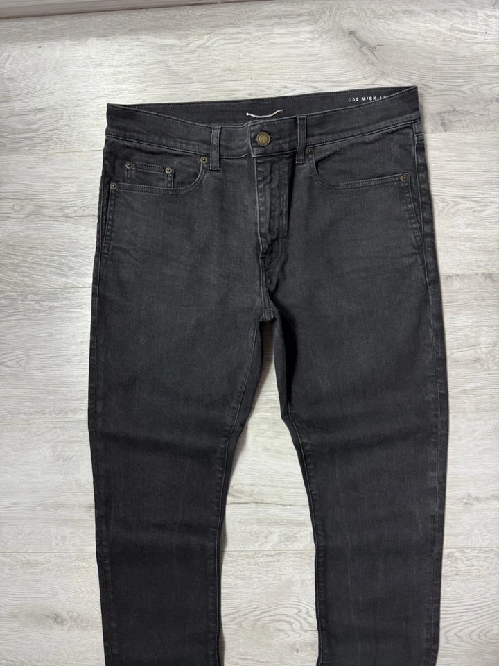 Saint Laurent Paris Washed Black D02 M/SK-LW Jeans Men's Denim Pants Size 33 - Image 3 of 4