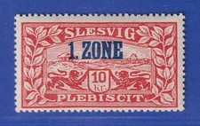 Dt. Abstimmungsgebiete Schleswig 1920 Mi.-Nr. 28a PF I gpr. GRUBER BPP