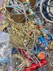 8+ LBS VTG 2 Modern Costume Estate Jewelry! Unsorted Tangled Wearable & Crafts