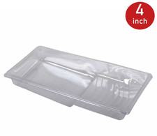 ProDec Pack Of 5 Moulded Plastic Liners For 4" Paint Roller Trays Clear