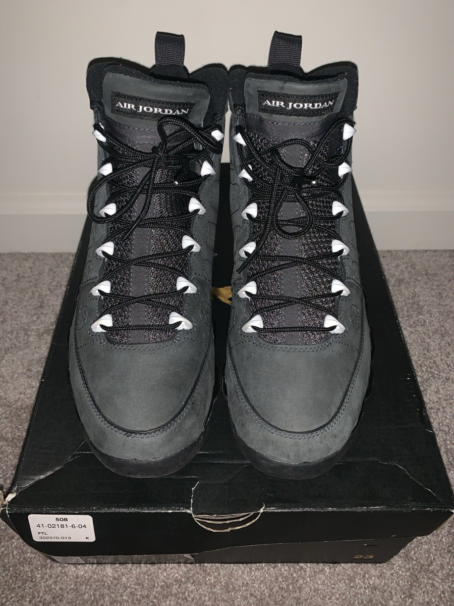 Jordan Air Jordan 9 Retro Anthracite White Black 302370-013 Men's