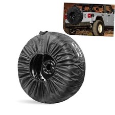 Spare Tire Cover, 190T Polyester Taffeta Tire Protector Covers, 1 PC Black 01