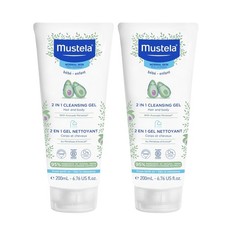 Mustela Baby 2-in-1 Cleansing Gel - Baby Body Hair Cleanser - with Natural A...