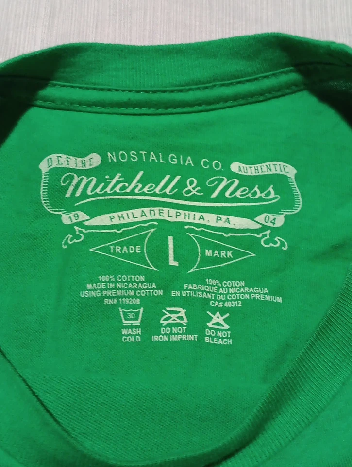 Camiseta Mitchell Ness Larry Bird Año Nuevo Chino Hombre Grande Verde 33 Muy Rara Foto 3 de 4