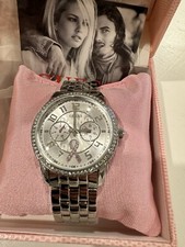 GUESS Sparkling Pink Breast Cancer Awareness Watch U0032L1 Brand New