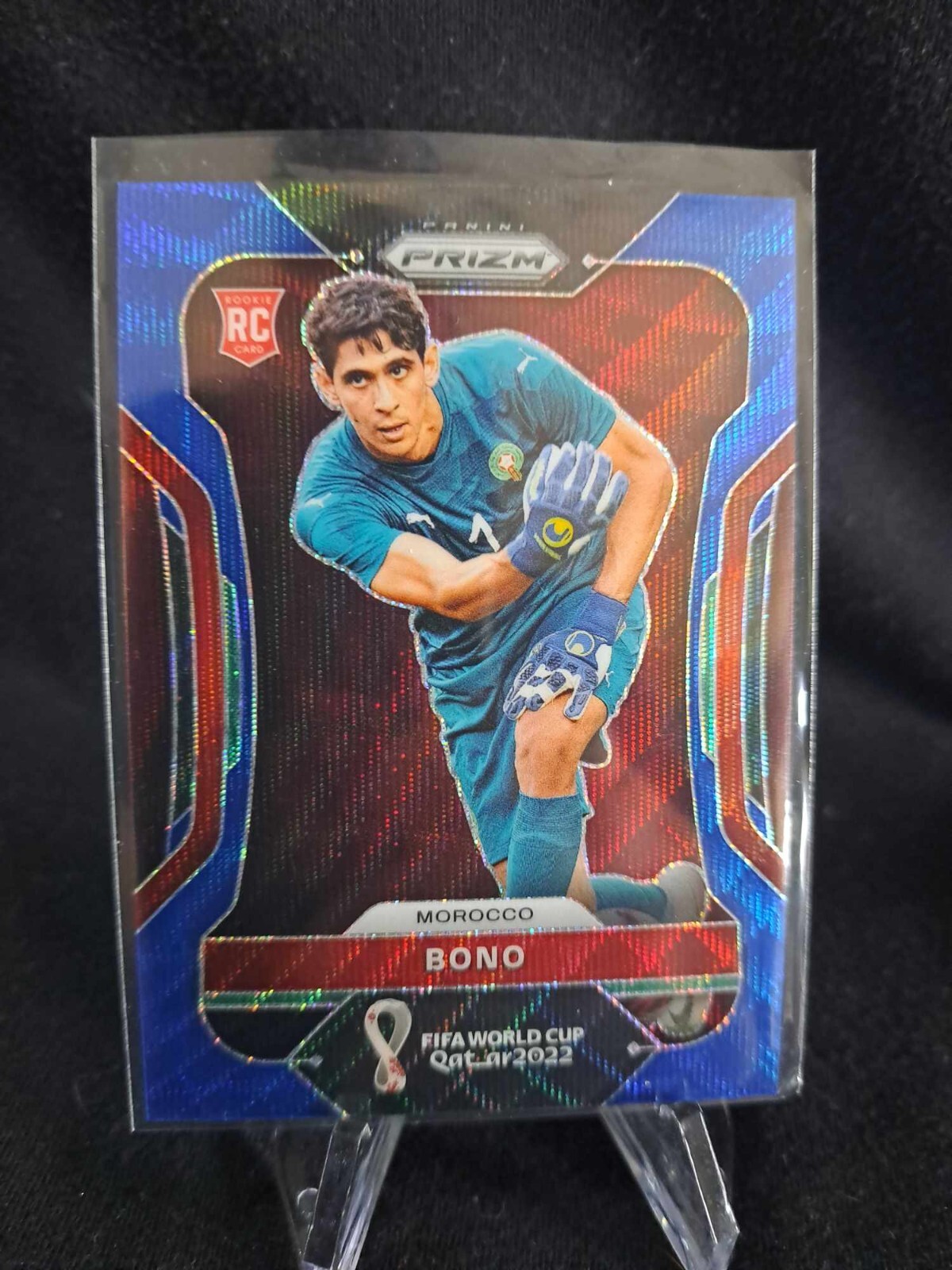 2022 Panini Prizm World Cup BONO #238 Blue Wave Prizm /199 Morocco Rookie RC