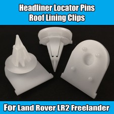 5x Clips for Land Rover LR2 Freelander Headliner Locator Pins Roof Lining White
