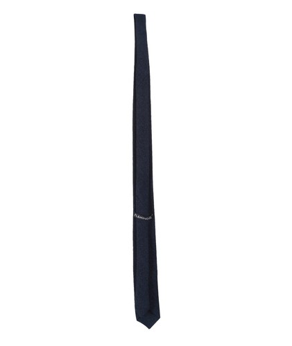 Juego de corbata delgada y bolsillo cuadrado espina de arenque azul marino para hombre niños - Imagen 6 de 8
