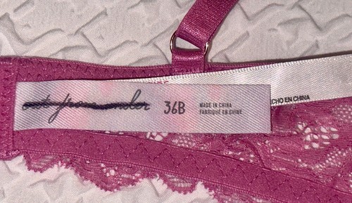 OUT FROM UNDER Urban Outfitters Chantilly Lace Pink Balconette Underwire Bra 36B - Picture 4 of 4