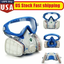 Filter With Glasses Respirator Facepiece Chemical Full Face Gas Mask Painting