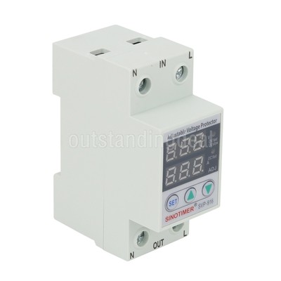 SVP-916 80A Over Voltage Protection Limit Current Dual Display Adjustable 220V