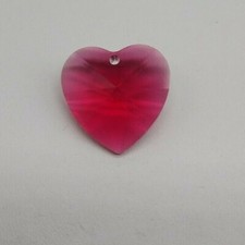 Swarovski Crystal Bordeaux 20mm Heart 8781 Pendant; Retired; Strass; Rare 