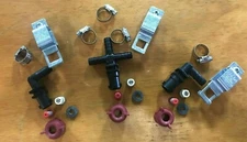 Spray Boom Repair Kit: stainless steel tips 1 1/4" sq clamps 1/2" nozzle bodies 