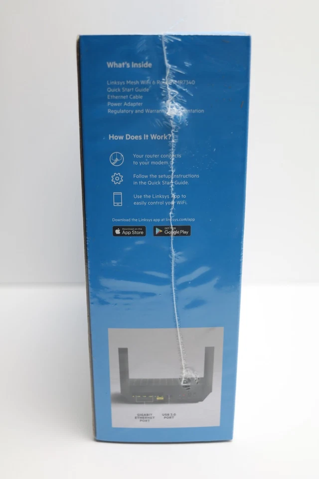 Linksys Max Stream Dual Band AX1500 WiFi 6 Router (MR7340) - Image 4 of 4