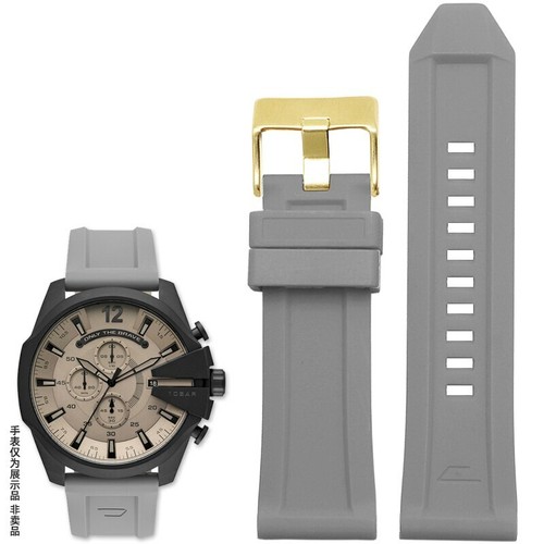 Cinturino orologio in gomma siliconica 26 mm per Diesel DZ4318 4476 4496 impe... - Foto 13 di 22