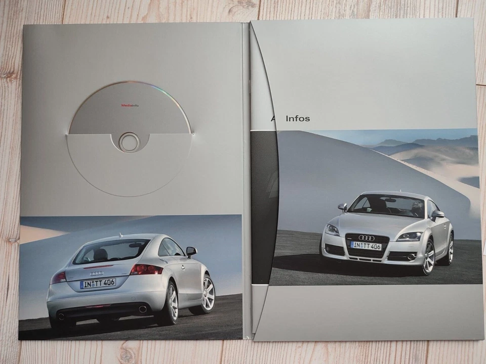 Pressemappe Audi TT Coupé aus dem Jahr 2006 mit CD und vier Hochglanzfotos - Bild 2 von 4
