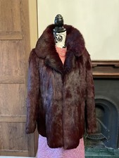 100% Real Coney Coat Jacket Ladies Mint Condition Size M