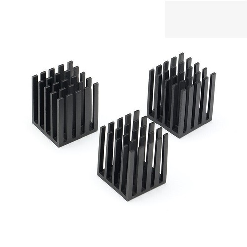 Various Sizes Aluminum Heatsink Heat Sinks IC Chip Transistor Black Silver Gold - Picture 2 of 7