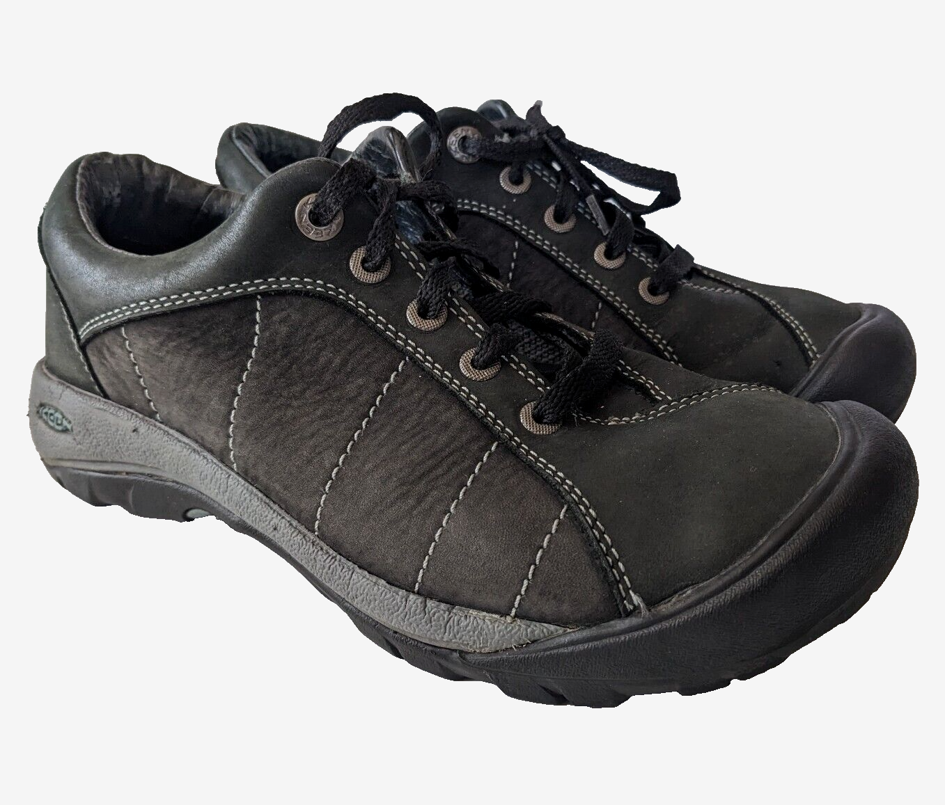 Keen Presidio Donna 8 Scarpe Escursionismo 38 5 Sneakers Oxford Nero Pelle Passeggio