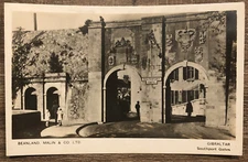 Postcard RPPC Beanland, Malin & Co Southport Gates Gibraltar A3