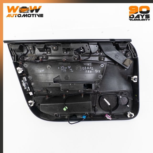 06-13 BENTLEY CONTINENTAL FLYING SPUR FRONT RIGHT INTERIOR DOOR PANEL BLACK OEM