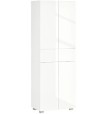 Kitchen Cupboard Storage Cabinet Push Open Doors and Drawers Shelves High Gloss