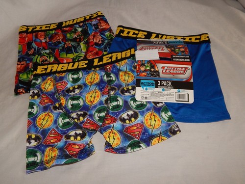 Boy's Underwear size XS-4 S-6 M-8 L-10 Justice League Boxer Briefs Batman Flash - Picture 7 of 12