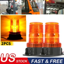 2x Emergency Warning strobe lights 30 LED Amber Beacon Flashing Forklift Truck
