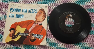 Elvis Presley 45 Too Much / Playing For Keeps RCA Victor 47-6800 vg+ w PS