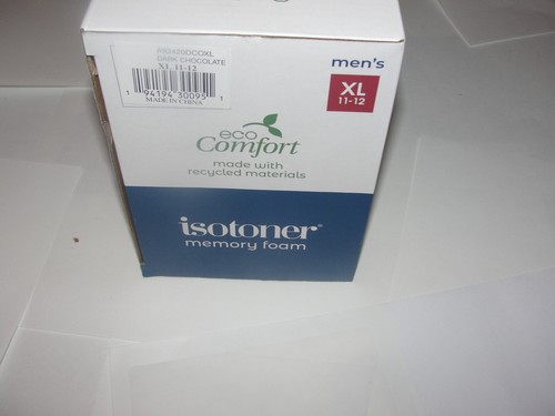 Isotoner Ciabatte Uomo Memory Foam Eco Comfort XL 11-12 Marrone Plaid - Foto 4 di 9