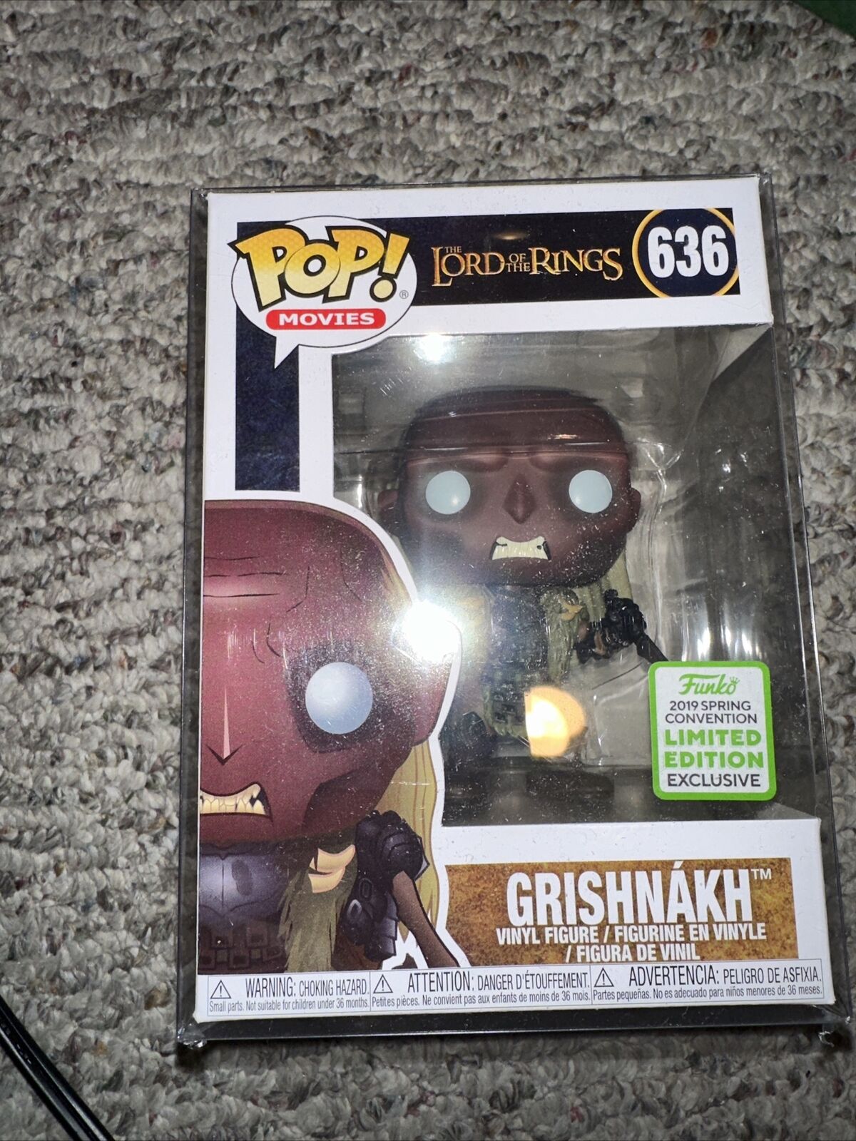 Funko Pop! Movies Lord of The Rings: Grishnakh 2019 Spring Convention #636  Rare
