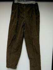 VTG TALBOTS David Brooks Corduroy Cotton Pants Dark Brown 31 1/2 x 29 12 L EUC
