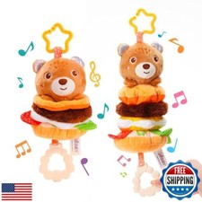 Jollybaby Baby Musical Pull String Hanging Toys for Stroller Car Seat Crib Pl