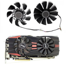 Pair Fans Cooler Fan For ASUS GTX 760 780 R9 280 290 280X 290X 390 390X GTX970