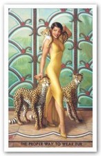 The Proper Way to Wear Fur Tim Ashkar African American Art Print 20x32