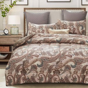ATsense Paisley Comforter Set Queen, All Season 3-Piece 100% Cotton Fabric, Soft  eBay