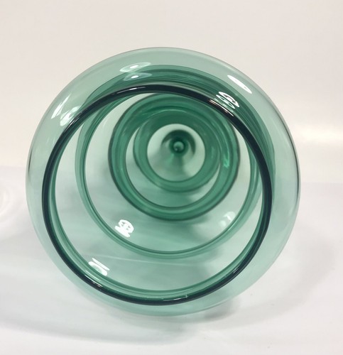 Barattolo in vetro verde a forma di albero di Natale contenitore caramelle 7,5” 3 W36 - Foto 4 di 9
