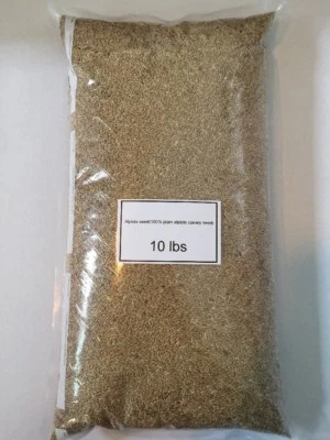 BIENZUMBADO S FEEDS Alpiste Seed Canary Seed (10 Lbs) Fresh Vacuum Sealed 10 Libras De Alpiste