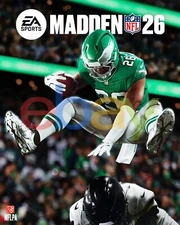 Madden 26 Saquon Barkley Reverse Hurdle Philadelphia Eagles 8x10 NFL Photograph