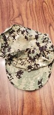 USN NWU Type III Digital Woodland Utility 8 Point Cap Hat Size 8 AOR2