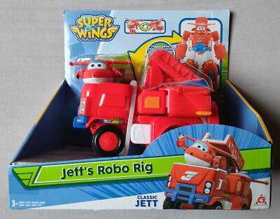 Super Wings EU720311 Transformations-Flugzeug Jett Robo Rig, ca. 18 cm groß