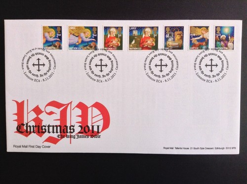 GB QEII 2011 Christmas Set on Unaddressed First Day Cover - London EC4 S/H/S - 第 1/1 張圖片