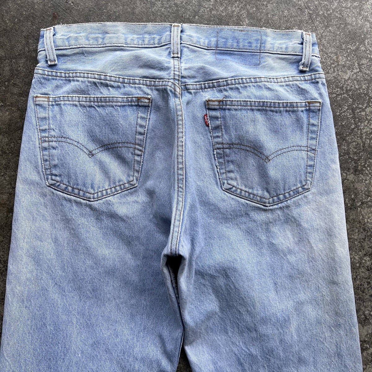 Vintage 80s 90s Levi's 501 Button Fly Denim Jean Mens Actual Sz